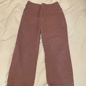 Everlane Organic Utility Pant - Carob Brown Size 2 Straight-Leg Trousers